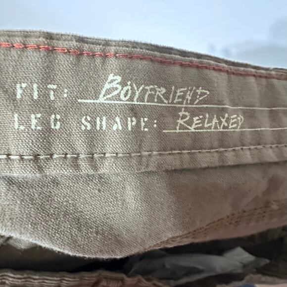 Eddie Bauer Pants Womens 12 Brown Corduroy Boyfriend Relaxed Button-Fly Stretch - Picture 4 of 4